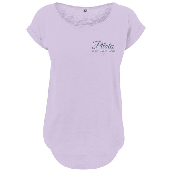 Pilates is my Happy Hour Long Slub T--Shirt  Thumbnail