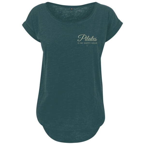 Suzi Staden Pilates Long Slub T--Shirt Dark Colours Thumbnail