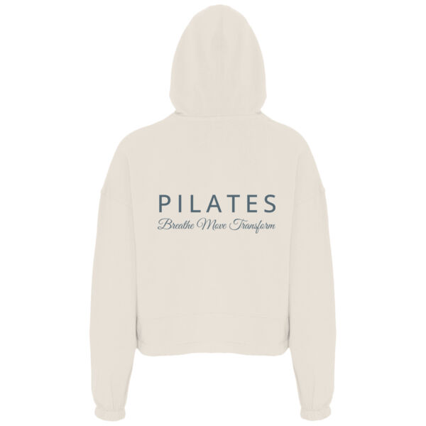 Breathe, Move, Transform Cropped Hoodie - FITNESS POD cropped oversize hoodie 2 Thumbnail