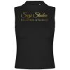 Women's high neck crop vest Thumbnail
