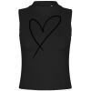 Women's high neck crop vest Thumbnail
