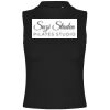 Women's high neck crop vest Thumbnail