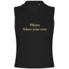Women's high neck crop vest Thumbnail