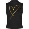 Women's high neck crop vest Thumbnail